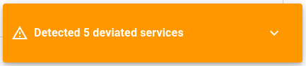Deviation notification popup